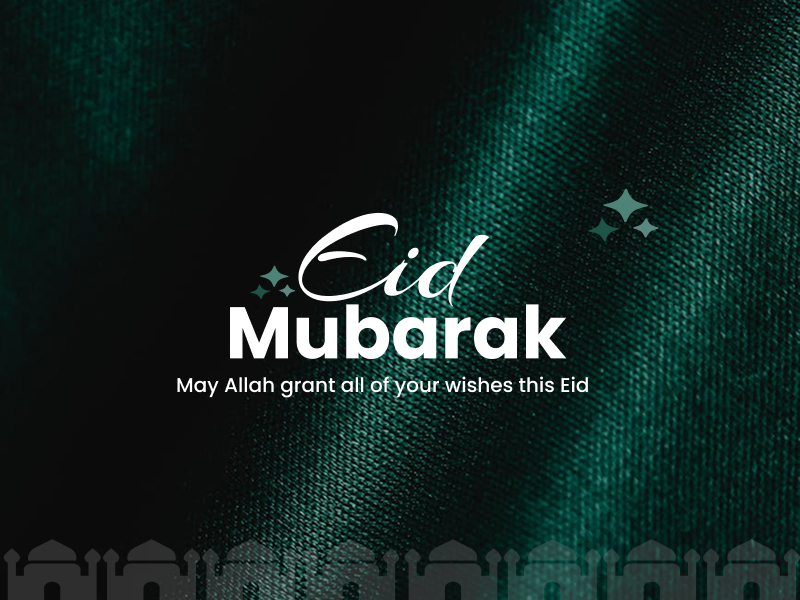 Eid Mubarak Wishes Post Design – Elegant Islamic Festival Social Media Template